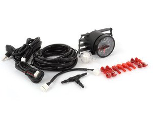 ES#2931533 - 006472ecs01aKT -  ECS Angled Vent Pod & Boost Gauge Kit (White / Red Needle)  - Includes ECS 30in Hg/30 PSI Electronic Boost Gauge and ECS Vent Pod - ECS - Volkswagen
