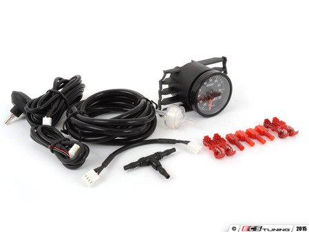 ES#2931533 - 006472ecs01aKT -  ECS Angled Vent Pod & Boost Gauge Kit (White / Red Needle)  - Includes ECS 30in Hg/30 PSI Electronic Boost Gauge and ECS Vent Pod - ECS - Volkswagen