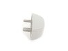 ES#2577056 - 4G0857563EP5 - Sun Visor Clip Cap - Priced Each (Crystal Silver) - This cap is located on the sun visor clip - Genuine Volkswagen Audi - Audi