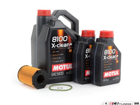ES#2784433 - C7TDIOCKT1 - Oil Service Kit - Premium - Includes 7 liters of Motul 8100 X-Clean+ 504.00 / 507.00 / (5w-30), filter, and drain plug sealing washer - Assembled By ECS - Audi