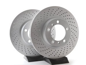 ES#2986332 - 99635140904KT3 - Coated Front Brake Rotors - Pair 12.99" (330mm) - Directional front axle fitment - Both left and right - ATE - Porsche