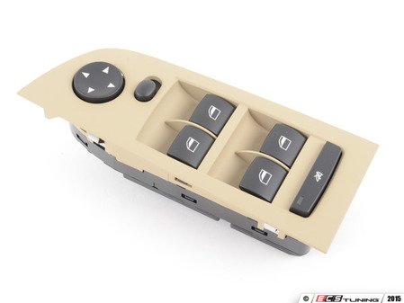 ES#2101386 - 61319217331 - Beige Window Switch Assembly - Left Front - Replace your failed switchgear - Genuine BMW - BMW