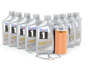 ES#2770135 - 119180000967KT - M119 Genuine Oil Service Kit (0W-40)  - Includes Genuine filter and Genuine Mobil1 229.5 Spec oil - Genuine Mercedes Benz - Mercedes Benz