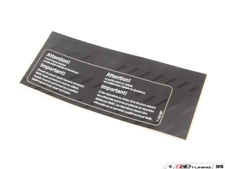 ES#184977 - 71217145087 - LABEL - Genuine BMW - BMW