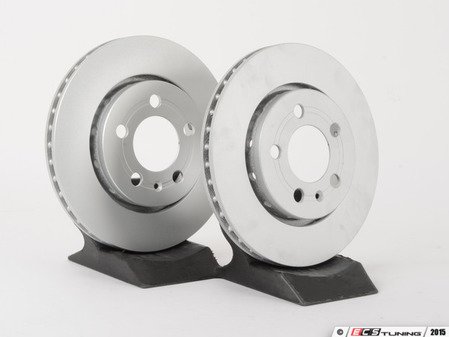 ES#2855180 - 8n0615601bbKT - Rear Brake Rotors - Pair (256x22) - Restore the stopping power in your vehicle - ATE - Audi Volkswagen