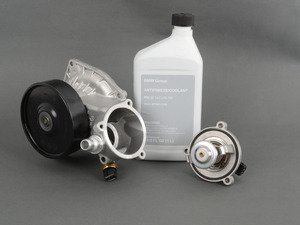 ES#2975838 - 11517548263KT1 - Water Pump And Thermostat Kit - Includes everything you need to replace your water pump and thermostat - Genuine BMW - BMW