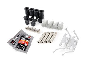 ES#2718454 - 34111157038KT6 - Rear Pad And Rotor Installation Kit - Includes everything to install new rear brakes including guide bolts and bushings - Assembled By ECS - BMW