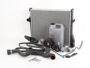 ES#2807622 - 11517527910KT13 - ECS Cooling System Refresh Kit - Level 3 - Ultimate cooling refresh kit - featuring a Geba water pump with metal impeller. Includes ECS billet aluminum water pump pulley and bleeder screw for a more reliable cooling system! - Assembled By ECS - BMW