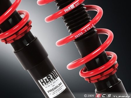 ES#9968 - 39525-1 - Premium Performance Coilover Kit - Fixed Damping - Fine tune your appearance and handling with H&R's Premium Performance Coil Overs - H&R - Volkswagen