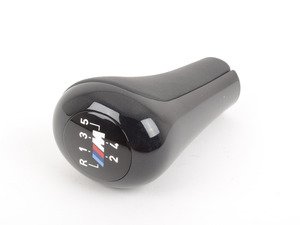 ES#46949 - 25112229183 - E39 Shift Knob - Leather 5-Speed - Schwarz - Genuine BMW - BMW