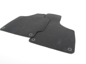 ES#449186 - 8J1863691FT05 - Front Carpeted Floor Mat Set - Soul (Black) - Don't let worn or dirty floor mats ruin the look of your Audi - Genuine Volkswagen Audi - Audi