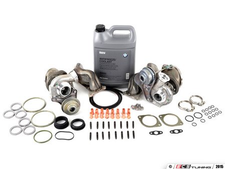 ES#3146929 - 1165764928990KT3 - Twin Turbo Replacement Kit  - Includes remanufactured turbos, installation hardware and coolant. Price includes a $200 core charge. - Genuine BMW - BMW