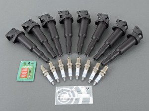 ES#2763249 - 12137594937kt3 - Ignition Service Kit  - Everything you need to service your ignition system - featuring German-made original equipment Bosch components - Assembled By ECS - BMW