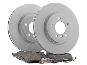 ES#2986618 - Z412345KT - Front Brake Service Kit - Featuring Meyle coated rotors and ECS DD23 ceramic brake pads. - Assembled By ECS - BMW