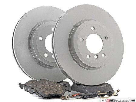 ES#2986618 - Z412345KT - Front Brake Service Kit - Featuring Meyle coated rotors and ECS DD23 ceramic brake pads. - Assembled By ECS - BMW