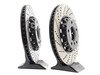 ES#2986619 - E4612348KT -  Performance Front Brake Service Kit - Featuring front ECS 2-piece cross drilled and slotted rotors and Hawk HPS pads - Assembled By ECS - BMW