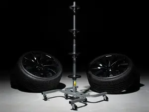 Wheel Storage Rack With Casters