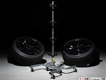 ES#2660913 - 003639SCH01A - Wheel Storage Rack With Casters - Neatly organize, store, and move your extra wheels - Schwaben - Audi BMW Volkswagen Mercedes Benz MINI Porsche