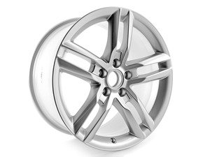 ES#2600515 - 8J0601025CF - 18" split 5-spoke wheel - priced each - 18"x9" ET52 5x112 Silver - Genuine Volkswagen Audi - Audi
