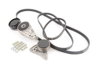 ES#2587007 - 58260511KT3 - Accessory Belt Kit - Includes Air Conditioning & Water Pump Belts - All the tensioners, belts and hardware you need for your accessory system - Assembled By ECS - Volkswagen