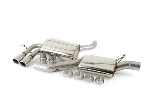 ES#2828100 - SSXVW045 - Cat-Back Exhaust System - Resonated - 2.75" stainless steel with twin 76.2mm polished tips - Milltek Sport - Audi