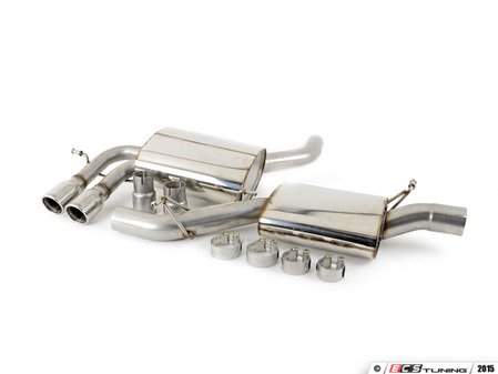 ES#2828100 - SSXVW045 - Cat-Back Exhaust System - Resonated - 2.75" stainless steel with twin 76.2mm polished tips - Milltek Sport - Audi