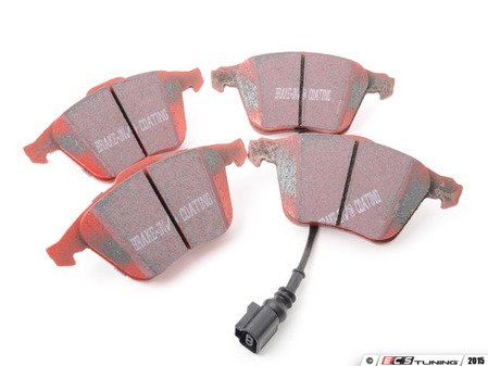 ES#2966320 - 1K0615301M10KT - Performance Front Brake Service Kit (345x30) - Featuring ECS V5 drilled and slotted rotors and ECS EP24 Enthusiast Performance pads - Assembled By ECS - Volkswagen