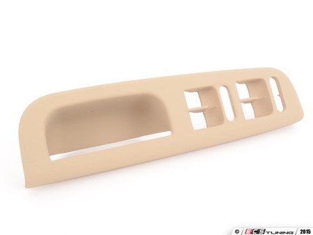 ES#9737 - 3B1867171Er48 - Left Grab Handle/Window Switch Cover - Light Beige - (NO LONGER AVAILABLE) - For 4 Door vehicles with power windows - Genuine Volkswagen Audi - 