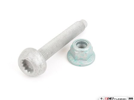 ES#6054 - N9095481N1010642 - Spindle Pinch Hardware Kit - One Side - Nut & bolt that secures the front strut to the knuckle. One kit per side - Genuine Volkswagen Audi - Audi Volkswagen