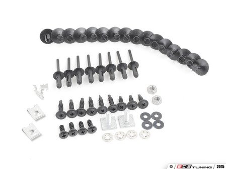 ES#2994232 - 51112293997 - E46 Front Bumper Hardware Set - All of the hardware needed to properly install your front bumper - Genuine BMW - BMW