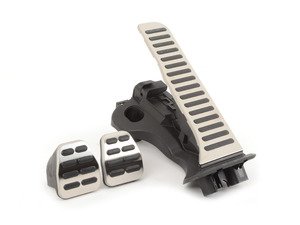 ES#2502574 - 1K1064200A - Pedal Caps - Manual Transmission - (NO LONGER AVAILABLE) - Three piece aluminum pedal set to personalize your interior - Genuine Volkswagen Audi - 