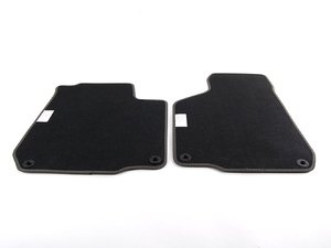 ES#311378 - 1J1061223EAMWV - Front Floor Mats - Flannel Grey - (NO LONGER AVAILABLE) - Set of 2 floor mats for the front - Genuine Volkswagen Audi - 
