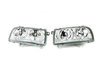 ES#9598 - FKFSVW311 - Headlight Kit - Clear/Chrome - (NO LONGER AVAILABLE) - Euro headlight kit with angel eyes for your Mk3 Jetta - FK - 