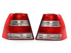ES#3461 - 963669051.70051 - Late Sedan Tail Light Set - (NO LONGER AVAILABLE) - Tail lights from 2004 - 2005 sedan models with red/clear/red/clear lenses - Hella - 