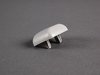 ES#438635 - 8E0857563A1YE - Bracket Cap - Silver - Priced Each - This cap covers the sun visor clip - Genuine Volkswagen Audi - Audi