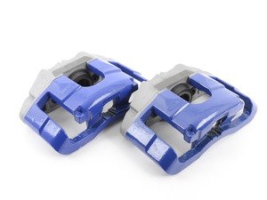 ES#2986817 - 011149ECS01-02KT - Front Big Brake Kit - ECS Cross-Drilled & Slotted Rotors (345x30) - (NO LONGER AVAILABLE) - BLUE Calipers -- Upgrade your stopping power with R model front brakes! - Assembled By ECS - 