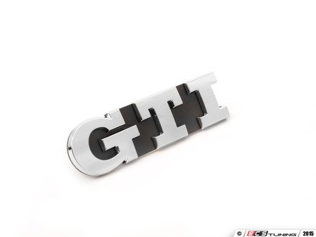 ES#2741311 - 5G0853679QIDJ - Front "GTI" Emblem - chrome - Restore the look of your front grille - Genuine Volkswagen Audi - Volkswagen