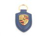 ES#2748378 - WAP0500950E - Dark Blue Crested Key Fob - Key ring to organize all of your keys, while showing Zuffenhausen pride - Genuine Porsche - Porsche