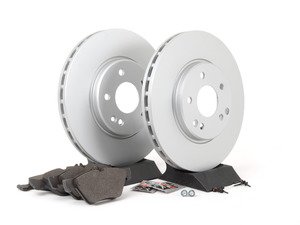 ES#2771402 - 0034202920KT12 - Front Brake Service Kit - Featuring Meyle Rotors And Akebono-Euro Pads - Assembled By ECS - Mercedes Benz