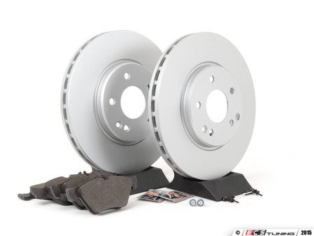 ES#2771402 - 0034202920KT12 - Front Brake Service Kit - Featuring Meyle Rotors And Akebono-Euro Pads - Assembled By ECS - Mercedes Benz