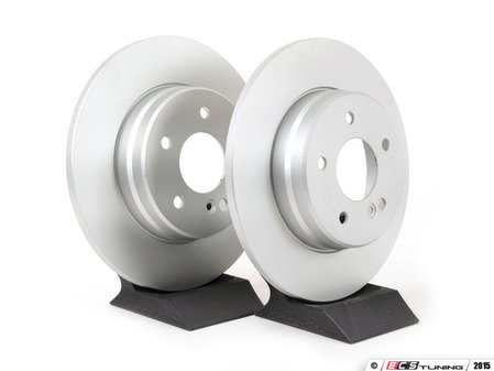 ES#2771987 - 2104230512KT1 - Rear Brake Rotors - Pair - Solid Rotors - Meyle - Mercedes Benz