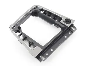 Center console shifter trim - Satin black/brushed