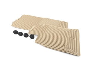 ES#1903391 - 51472153726 - F10 Basic Line Rubber Floor Mat Set - Front - (NO LONGER AVAILABLE) - Protects your floor and carpet from moisture - Genuine BMW - 