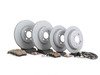 ES#2598704 - 34116858652KT15 - Front & Rear Brake Service Kit - Featuring Zimmerman rotors and ECS DD23 Daily Driver ceramic pads - Assembled By ECS - MINI