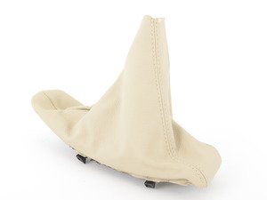 ES#62582 - 34426951561 - Leather Parking Brake Boot - Cream Beige - Replace worn and torn e-brake boots to restore your interior's good looks - Genuine BMW - BMW