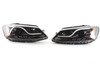 ES#2862431 - PR0YDVJ11LTDRLBK - Projector Headlight Set - Black - Features LED light tubes and pods as DRLs - Spyder - Volkswagen