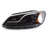 ES#2862431 - PR0YDVJ11LTDRLBK - Projector Headlight Set - Black - Features LED light tubes and pods as DRLs - Spyder - Volkswagen