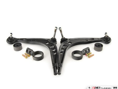 ES#1892315 - E30SUSREF1-KT - Front Suspension Rebuild Kit - Level 1 - Eliminate worn suspension components causing front end shimmy with new control arms, ball joints, and upgraded control arm bushings. - Assembled By ECS - BMW