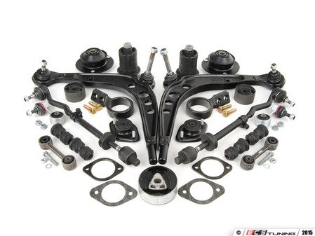 ES#1892317 - E30SUSREF3-KT - Complete Front & Rear Suspension Rebuild Kit  - Complete suspension refresh - front and rear. Select upgraded OE and aftermarket components will make it better than new! - Assembled By ECS - BMW
