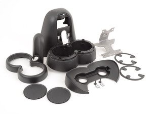 ES#2975760 - 51169812555KT - Rear Cup Holder Retrofit Kit - Without Front Center Armrest R60 - Upgrade and add those extra cup holders right behind the center rail - Genuine MINI - MINI